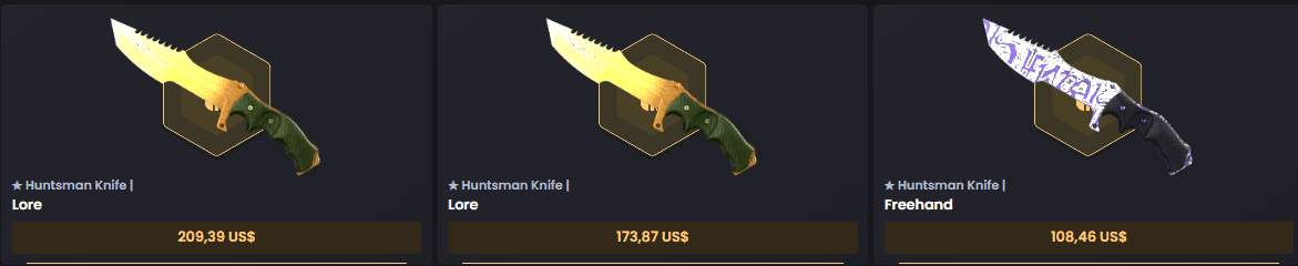 ★ Huntsman Knife­ | Lore ★ Huntsman Knife­ | Lore­ ★ Huntsman Knife­ | Freehand­
